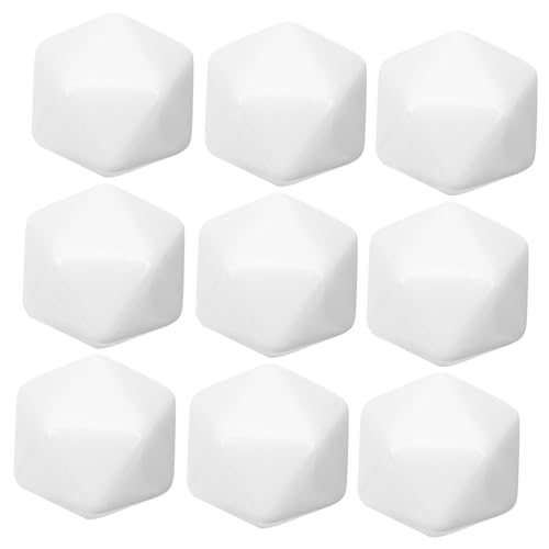 QUMIIRITY 10 Stück Acrylwürfel Fliesen bastelzeug geburtstagsmitgebsl desmet Acrylblöcke unfertige Leere Blöcke kleine Würfel unvollendete Leere Würfel unfertige Acryl-Spielzeugblöcke Weiß von QUMIIRITY