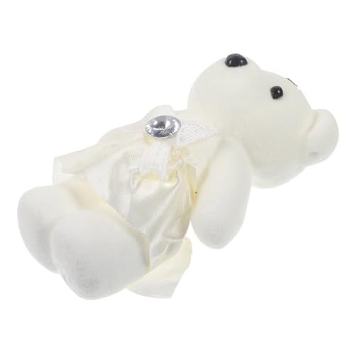 QUMIIRITY 10 Stück Blumenstrauß dekorative Bärenpuppe gefüllte Puppendekoration Bär Plüschpuppe Kleiner Bär Stofftier Hochzeitsauto-Plüschbären tragen Schaum Weiß QUMIIRITY 10 Stück Blumenstrauß dekorative Bärenpuppe gefüllte Puppendekoration Bär Plüschpuppe Kleiner Bär Stofftier Hochzeitsauto-Plüschbären tragen Schaum Weiß von QUMIIRITY
