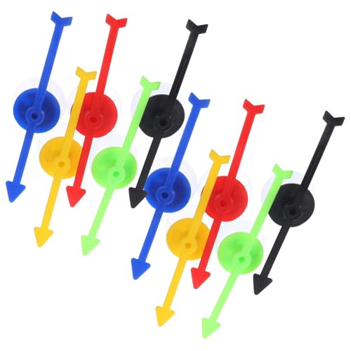 QUMIIRITY 10 Stück Glücksradzeiger Brettspielpfeil, Spiel Spielpfeile rotieren Plastikpfeile Spielspinner für Spiele Turntable DIY-Zubehör -Spiel -Ersatz von QUMIIRITY