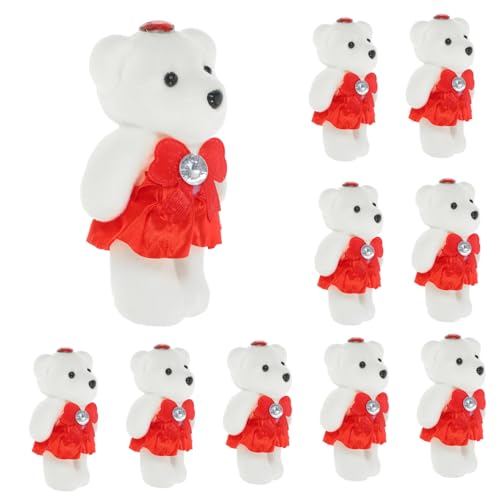 QUMIIRITY 10 Stück Hochzeitsauto Bouquet Dekoration Kuscheltier Minitier-plüschtier Dekorationen Ausgestopft Tragen Mini-hochzeitsbär Für Plüschtiere Puppe Klein Rot Schaum QUMIIRITY 10 Stück Hochzeitsauto Bouquet Dekoration Kuscheltier Minitier-plüschtier Dekorationen Ausgestopft Tragen Mini-hochzeitsbär Für Plüschtiere Puppe Klein Rot Schaum von QUMIIRITY