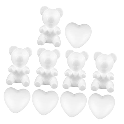 QUMIIRITY 10 Stück Liebesblasen Modellschaum Ornamente Zum Basteln Herzförmiger Blumenschaum Herzen Gefüllte Party Kleines Herz Valentinstags Herz Bastelset DIY QUMIIRITY 10 Stück Liebesblasen Modellschaum Ornamente Zum Basteln Herzförmiger Blumenschaum Herzen Gefüllte Party Kleines Herz Valentinstags Herz Bastelset DIY von QUMIIRITY