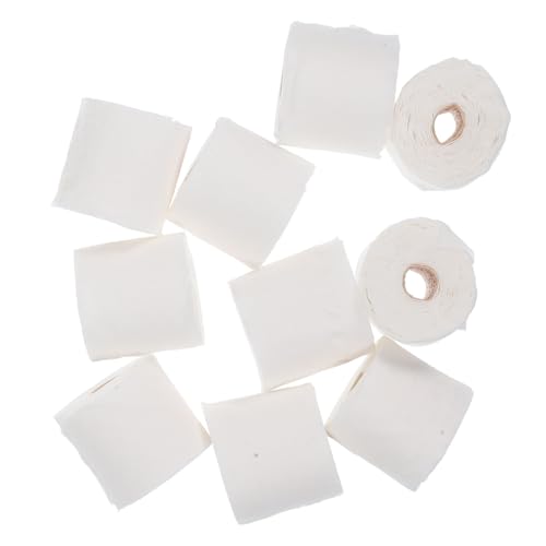 QUMIIRITY 10 Stück Miniatur-Modellröhrenpapier Puppe Teppich Mini-Handtuch Dolly bastelset bastelzeug für toilettenpapier Miniaturornament Miniaturmodell Plastik Rosa von QUMIIRITY