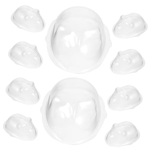 QUMIIRITY 10 Stück Puppenmaske Realistisch -gesichtszubehör Minihülle Für Puppen Puppen-DIY-Masken Zubehör Selber Machen Puppenorganisator Spielzeugmaske Plastik Transparent QUMIIRITY 10 Stück Puppenmaske Realistisch -gesichtszubehör Minihülle Für Puppen Puppen-DIY-Masken Zubehör Selber Machen Puppenorganisator Spielzeugmaske Plastik Transparent von QUMIIRITY
