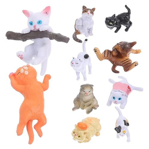 QUMIIRITY 10 Stück Teiliges Mini Katzenfiguren Niedliche Kleine Dekoration für Regal Ornamente für Puppenhäuser und Mikro Landschaften Langlebig und Wiederverwendbar QUMIIRITY 10 Stück Teiliges Mini Katzenfiguren Niedliche Kleine Dekoration für Regal Ornamente für Puppenhäuser und Mikro Landschaften Langlebig und Wiederverwendbar von QUMIIRITY