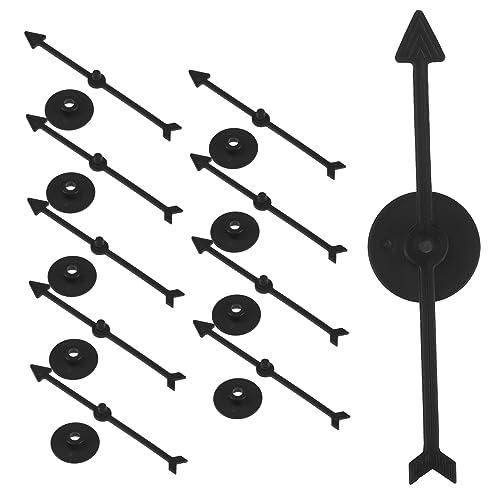 QUMIIRITY 10 Stück Zifferblattzeiger Rad Spiel Großes Spielrad Fidget Erwachsene Zappeln Gadgets Sensorisches Planke Sequenz Brettspiel Wanduhrwerk Plastik Black von QUMIIRITY