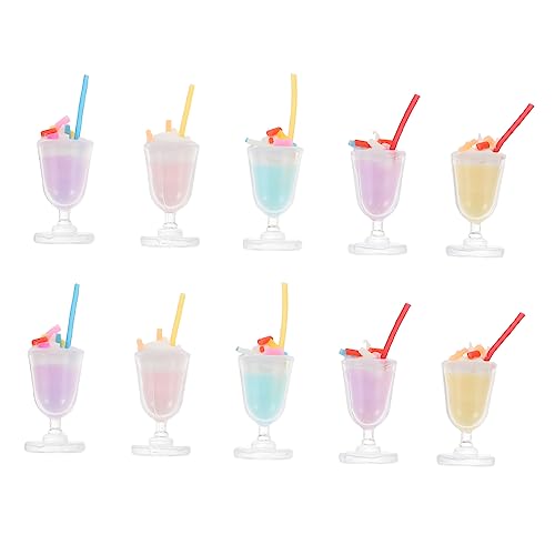 QUMIIRITY 10 Stücke Mini Eiscremetasse Modell Dekore Puppe Layout Szene Dekoration von QUMIIRITY
