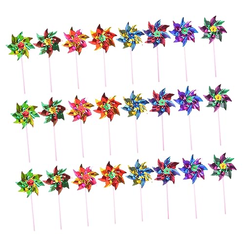 QUMIIRITY 100 STK Kleines Windmühlenspielzeug Outdoor-windrad Mini-windräder Garten Windrad Stifträder Windräder Für in Großen Mengen Beleuchten Glückswind Plastik von QUMIIRITY