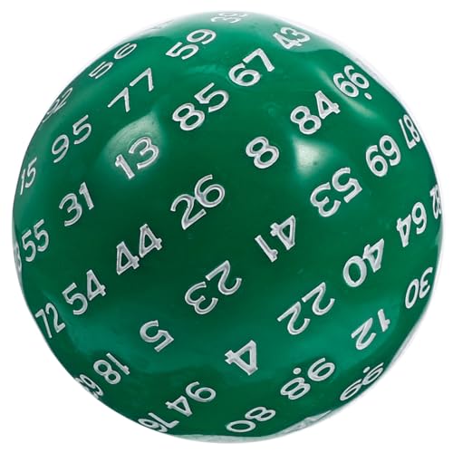 QUMIIRITY 100 einseitig Standard-Spielwürfel mit Party Lernen spielewürfel lustige Zahlenwürfel Acrylwürfel Tischspielwürfel multifunktionale Spielwürfel Kinderspielzeug Green von QUMIIRITY