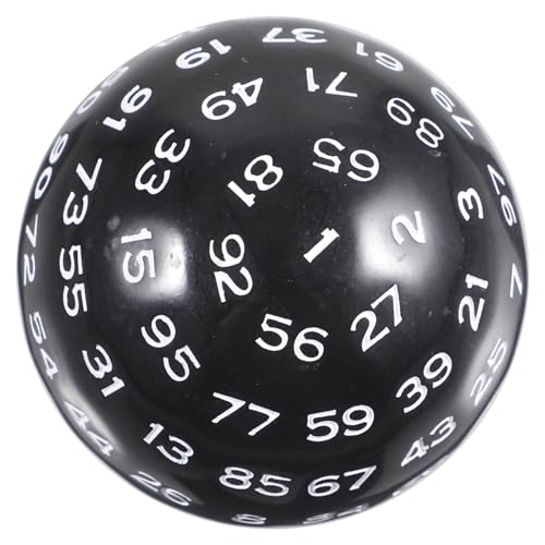 QUMIIRITY 100 praktische Spielwürfel Würfeln beibringen Party Nummernwürfel Tischspielwürfel Zahlenwürfel für настольные игры Party Games tragbare Partywürfel Brettspiele Acryl Weiß von QUMIIRITY