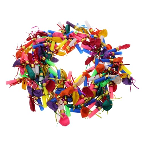 QUMIIRITY 100 Stück Kinderpfeifenspielzeug Geräuschmacher Partyhörner Luftballons Für Geburtstag Halloween Und Partyzubehör Für Mädchen QUMIIRITY 100 Stück Kinderpfeifenspielzeug Geräuschmacher Partyhörner Luftballons Für Geburtstag Halloween Und Partyzubehör Für Mädchen von QUMIIRITY
