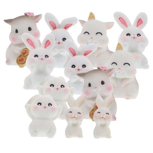 QUMIIRITY 12 Stück Kaninchen-kaminornamente Miniatur Hasenfiguren Feengarten Zubehör Winzig Klein Hasenfigur Für Zu Hause Mikrolandschaftsornament Mikrolandschaft Hase Harz QUMIIRITY 12 Stück Kaninchen-kaminornamente Miniatur Hasenfiguren Feengarten Zubehör Winzig Klein Hasenfigur Für Zu Hause Mikrolandschaftsornament Mikrolandschaft Hase Harz von QUMIIRITY
