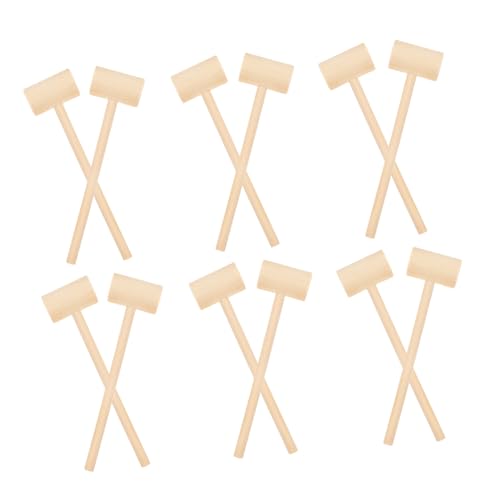 QUMIIRITY 12 Stück Mini Holzhammer für Teiliges Gavel Toy aus Massivem Holz für Jungen und Mädchen Fördert Geschicklichkeit und Motorik QUMIIRITY 12 Stück Mini Holzhammer für Teiliges Gavel Toy aus Massivem Holz für Jungen und Mädchen Fördert Geschicklichkeit und Motorik von QUMIIRITY