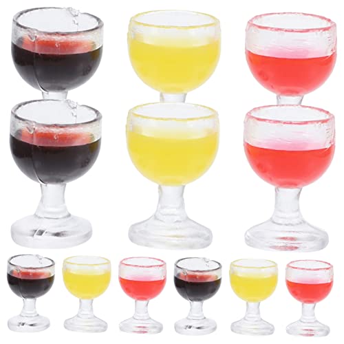 QUMIIRITY Mini-weinbecher Für Jungen Und Mädchen 12-teilig Puppenhaus-miniaturspielzeug Im Maßstab 112 Für Jungen Und Mädchen Rollenspiele von QUMIIRITY