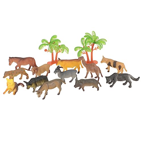 QUMIIRITY 12 Stück Tierspielzeugset Bauernhofspielzeug für Kleinkinder 1-3 Tierspielzeug für Kleinkinder 1-3 Bauernhoftiere für 3-5 -Nutztiere Plastik von QUMIIRITY
