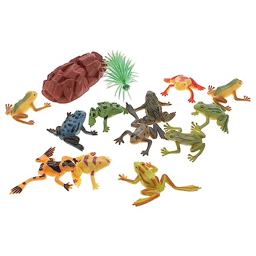 QUMIIRITY 12Stücke Teiliges Frosch Modellspielzeug aus Imitation von Fröschen für Stressabbauende Spiele für Dekoration von Kinderzimmern QUMIIRITY 12Stücke Teiliges Frosch Modellspielzeug aus Imitation von Fröschen für Stressabbauende Spiele für Dekoration von Kinderzimmern von QUMIIRITY