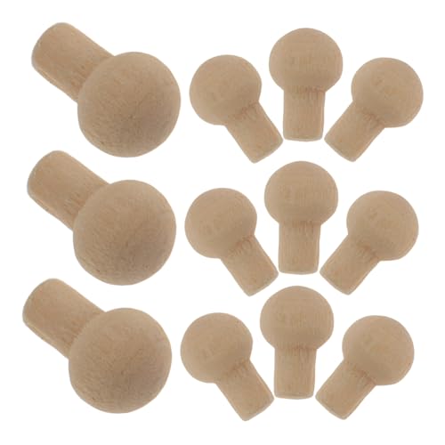 QUMIIRITY 12pcs Mini House Griffe Holzgriffe Ersatz DIY Mini House Möbelzubehör von QUMIIRITY