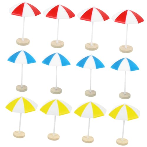QUMIIRITY 12pcs Mini Strand Regenschirm Miniaturstrand Regenschirme Mikrolandschaft Puppenhaus Miniatur -dekore QUMIIRITY 12pcs Mini Strand Regenschirm Miniaturstrand Regenschirme Mikrolandschaft Puppenhaus Miniatur -dekore von QUMIIRITY
