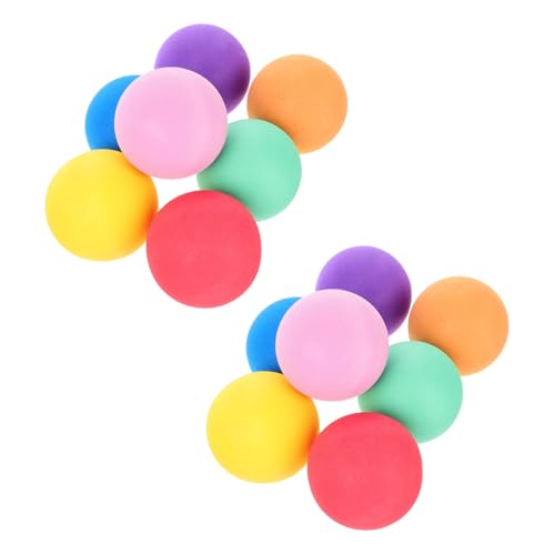 QUMIIRITY 14 Stück Teiliges Weicher Schwammbälle für Drinnen und Draußen Elastische Spielbälle Bunten Farben Vielseitige Spielzeuge für Kindergeburtstagsfeiern für Spiele und Aktivitäten von QUMIIRITY
