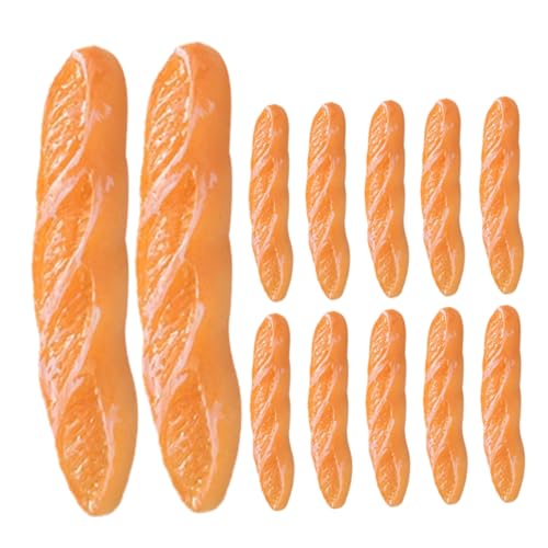 QUMIIRITY 15 Stück Nachgemachtes langes Baguette brausetabletten deko Brotmodell Mini-Hausverzierung Mini-Brot-Modell Foto-Requisite für gefälschtes Brot Simulationskuchenmodell Harz Orange QUMIIRITY 15 Stück Nachgemachtes langes Baguette brausetabletten deko Brotmodell Mini-Hausverzierung Mini-Brot-Modell Foto-Requisite für gefälschtes Brot Simulationskuchenmodell Harz Orange von QUMIIRITY