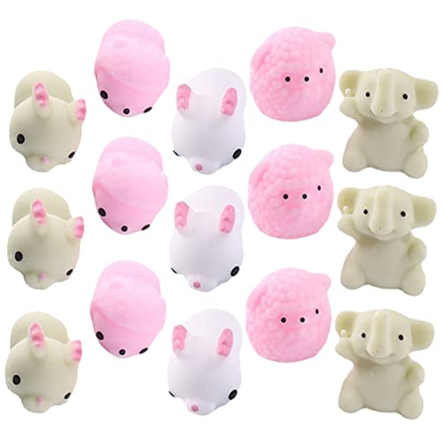 QUMIIRITY 15pcs Lustige Tierquetschern Dekompression Spielzeug Tier Anti-Angst- Auf Lustige Spielsachen von QUMIIRITY