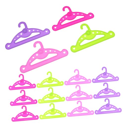 QUMIIRITY 16pcs Mini Puppenbekleidung Kleiderbügel Für Puppenschrank Und Garderobe Organisation Mini Doll Coppers Doll Kleid Aufbewahrung Kleiderbügel Doll Kleidung Kleiderbügel von QUMIIRITY