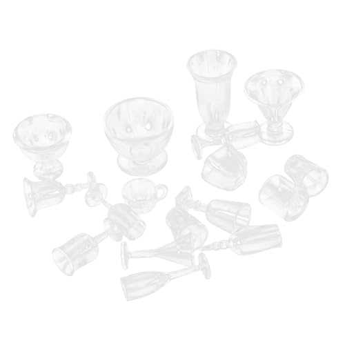 QUMIIRITY 17 Stück Mini-Küchenutensilien Mini-Küchenzubehör Miniatur-Puppengeschirr Mini-Geschirrdekoration Puppenhaus Tassen Modell Mini-Tassen Plastik Transparent QUMIIRITY 17 Stück Mini-Küchenutensilien Mini-Küchenzubehör Miniatur-Puppengeschirr Mini-Geschirrdekoration Puppenhaus Tassen Modell Mini-Tassen Plastik Transparent von QUMIIRITY