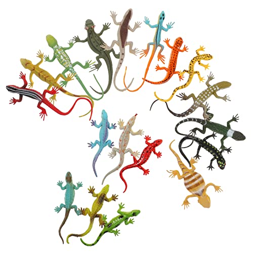 QUMIIRITY 18Stücke Teiliges Realistisches Plastik Echsenspielzeug Lizard Statuen für Lebendige Farben und Designs Garten Dekoration und Lernspielzeug QUMIIRITY 18Stücke Teiliges Realistisches Plastik Echsenspielzeug Lizard Statuen für Lebendige Farben und Designs Garten Dekoration und Lernspielzeug von QUMIIRITY