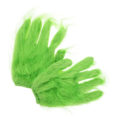 QUMIIRITY 1Paar Grüne Monster Für Halloween Cosplay Flauschige Kostüm Gruselige Requisiten Für Halloween Partys Zubehör Für Erwachsene Cosplay von QUMIIRITY