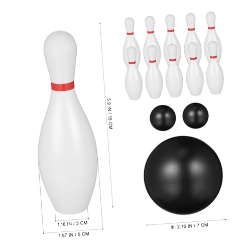 QUMIIRITY 1Satz Bowling Teiliges Kegelspiel für Indoor und Outdoor aus Umweltfreundlichem Kunststoff für Jungen und Fördert Athletische Fähigkeiten von QUMIIRITY
