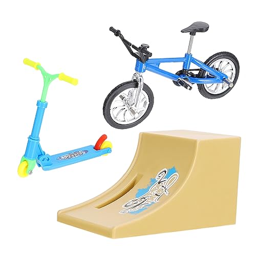QUMIIRITY 1Satz Fingerspitzen Sportspielzeug Mini Fingerscooter und Finger Skateboard für Stressabbau Fingerkoordination und Eltern Beziehungen von QUMIIRITY