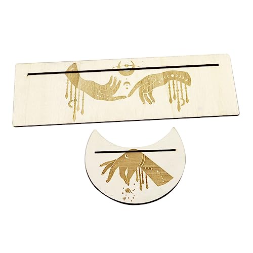 QUMIIRITY 1Satz Holz Tarotkartenhalter im Monddesign Handgefertigter Kartenständer für Wahrsagung und Meditation Platzsparend und Langlebig für Wiccan Rituale und Dekorative Zwecke QUMIIRITY 1Satz Holz Tarotkartenhalter im Monddesign Handgefertigter Kartenständer für Wahrsagung und Meditation Platzsparend und Langlebig für Wiccan Rituale und Dekorative Zwecke von QUMIIRITY