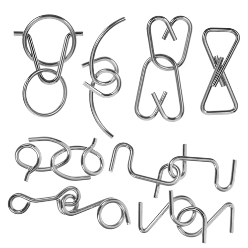 QUMIIRITY 1Satz Klassisches Teilige Gehirn Interlock Rätselspielzeug Metallpuzzle für Problemlösungsfähigkeiten für Geduldspiele und Gehirntraining QUMIIRITY 1Satz Klassisches Teilige Gehirn Interlock Rätselspielzeug Metallpuzzle für Problemlösungsfähigkeiten für Geduldspiele und Gehirntraining von QUMIIRITY