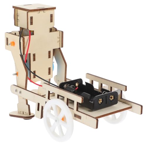 QUMIIRITY 1Satz Roboter Bausatz für DIY Wissenschafts Experimentierspielzeug mit Holzmaterialien Kreatives Lernspielzeug Eltern Bindung von QUMIIRITY