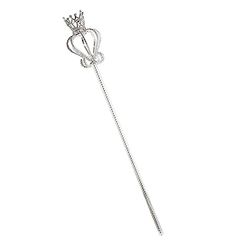 QUMIIRITY 1Stk Kronen dekorativer Spazierstock feenhafte Parteizepter Fun Toys for Glitzersteinchen Geburtstagsgeschenk Kostümzubehör Feenstab Kleiderstock Stahl Silver QUMIIRITY 1Stk Kronen dekorativer Spazierstock feenhafte Parteizepter Fun Toys for Glitzersteinchen Geburtstagsgeschenk Kostümzubehör Feenstab Kleiderstock Stahl Silver von QUMIIRITY