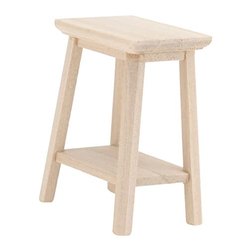 QUMIIRITY 1pc Mini Hocker Möbel Holz Modell Mini House DIY Hocker Modell Stuhl Modell QUMIIRITY 1pc Mini Hocker Möbel Holz Modell Mini House DIY Hocker Modell Stuhl Modell von QUMIIRITY
