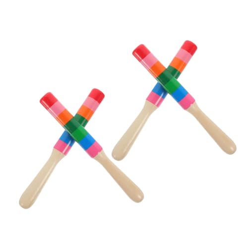 QUMIIRITY 2 Paare Rhythmusstäbe aus Holz Tragbare Schlaginstrumente für Musikalische Früherziehung und Kreative Rhythmusentwicklung QUMIIRITY 2 Paare Rhythmusstäbe aus Holz Tragbare Schlaginstrumente für Musikalische Früherziehung und Kreative Rhythmusentwicklung von QUMIIRITY