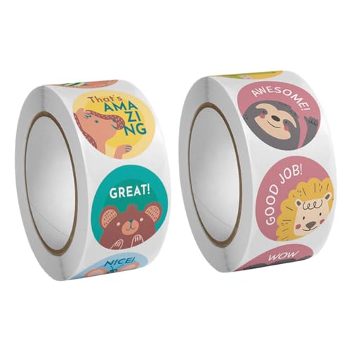QUMIIRITY 2 Rollen Cartoon-kinderaufkleber Aufkleber Für Cartoon-Aufkleber Motivationsaufkleber Belohnungsaufkleber Ermutigen Abziehbilder Aufkleber Papier QUMIIRITY 2 Rollen Cartoon-kinderaufkleber Aufkleber Für Cartoon-Aufkleber Motivationsaufkleber Belohnungsaufkleber Ermutigen Abziehbilder Aufkleber Papier von QUMIIRITY