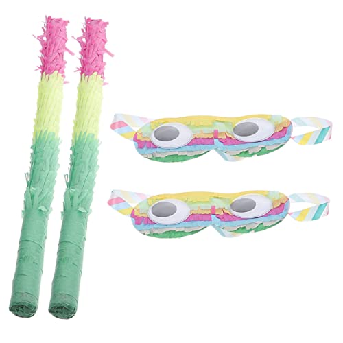 QUMIIRITY 2 Sätze Piñata halloween party spiele für spielwaren draußen party game toy bunt Pinata und Stock Partyspielzubehör Pinata-Klopfspiel-Requisite Papier QUMIIRITY 2 Sätze Piñata halloween party spiele für spielwaren draußen party game toy bunt Pinata und Stock Partyspielzubehör Pinata-Klopfspiel-Requisite Papier von QUMIIRITY