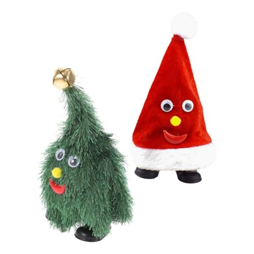QUMIIRITY Neuartige Gehende Weihnachtsmütze Weihnachtsbaum-Dekoration 2 Stück Spielzeug Für Kinder Und Erwachsene QUMIIRITY Neuartige Gehende Weihnachtsmütze Weihnachtsbaum-Dekoration 2 Stück Spielzeug Für Kinder Und Erwachsene von QUMIIRITY