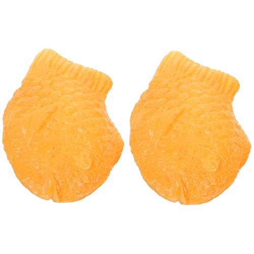 QUMIIRITY 2 Stück Gefälschter Taiyaki Kinderspielzeug Falsches Essen Für Probieren Spielnahrung Für Kinderküche Realistisch Spielnahrung Für Die Kinderküche Orange Harz QUMIIRITY 2 Stück Gefälschter Taiyaki Kinderspielzeug Falsches Essen Für Probieren Spielnahrung Für Kinderküche Realistisch Spielnahrung Für Die Kinderküche Orange Harz von QUMIIRITY