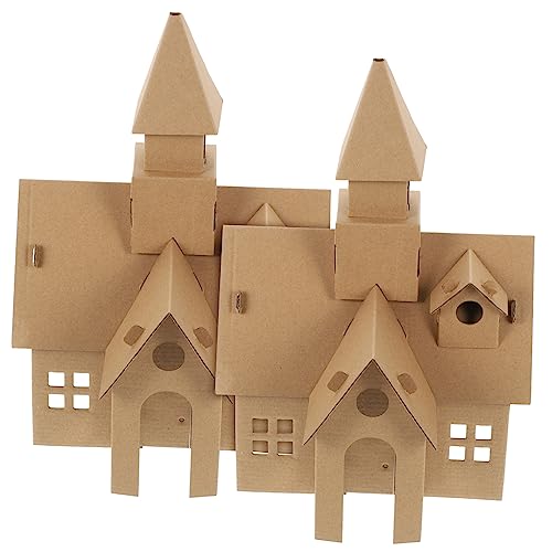 QUMIIRITY 2 Stück Kartonhaus Spielhaus DIY- für aus Pappe Kinderspielzeug zusammenbauen Konstruktionsspielzeug Papier QUMIIRITY 2 Stück Kartonhaus Spielhaus DIY- für aus Pappe Kinderspielzeug zusammenbauen Konstruktionsspielzeug Papier von QUMIIRITY