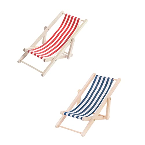QUMIIRITY 2 Stück Miniatur Recliner Modell Handgefertigte Holz Deko für Puppenhaus Blau und Rot für Kreative und Miniatur Landschaften QUMIIRITY 2 Stück Miniatur Recliner Modell Handgefertigte Holz Deko für Puppenhaus Blau und Rot für Kreative und Miniatur Landschaften von QUMIIRITY