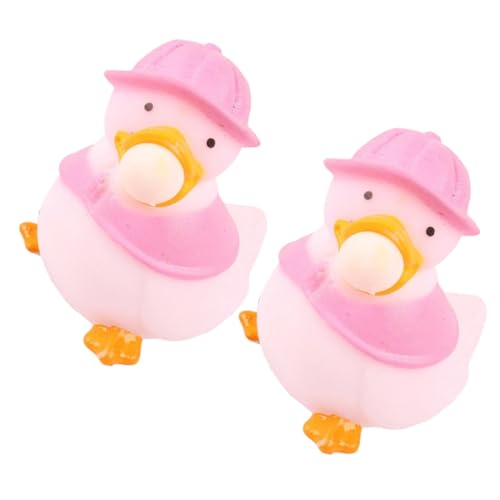 QUMIIRITY 2 Stück Prise Musik Party-Squeeze- Quetschen Partygeschenke Entzückendes Squeeze- Neuheit Squeeze- Zappeln Rosa PVC von QUMIIRITY