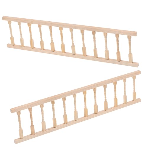 QUMIIRITY 2 Stück Puppenhaus Miniatur Holz Handläufe Dekorative Spielzeugmöbel für Kreative Rollenspiele für Puppenhausliebhaber und zu Besonderen Anlässen QUMIIRITY 2 Stück Puppenhaus Miniatur Holz Handläufe Dekorative Spielzeugmöbel für Kreative Rollenspiele für Puppenhausliebhaber und zu Besonderen Anlässen von QUMIIRITY