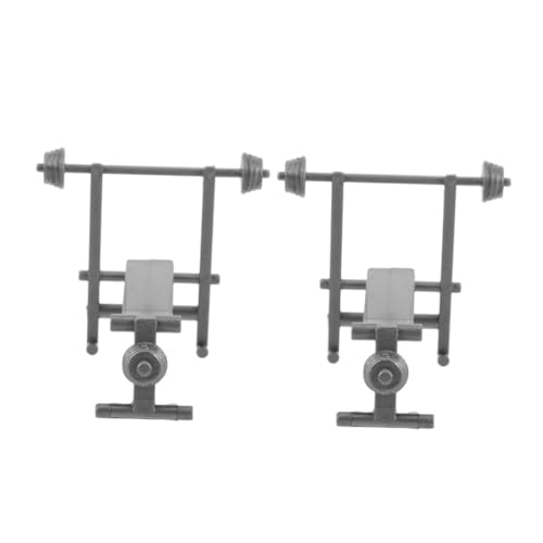 QUMIIRITY 2 Stück Realistisches Gymnastikset mit Hantel und Gewichtsbänken für Puppenstuben Dekoration und Kreative DIY Projekte von QUMIIRITY