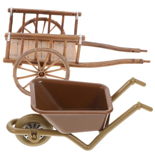 QUMIIRITY 2 Stück Simulationswagen kinderspielzeug modelautos Fahrzeuge spielzeugwagen Miniatur Kleinkind winziges Wagenmodell Mikro-Landschaftswagenmodelle Abs von QUMIIRITY