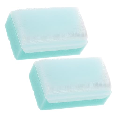QUMIIRITY 2 Stück Trainingsbürste Für Babys Tücher Abnehmbar Bad Körper Peeling Reiniger Klein Schrubben Werkzeug Pinselpinsel Neugeborene Haarbürste Für Haare Green Schwamm von QUMIIRITY