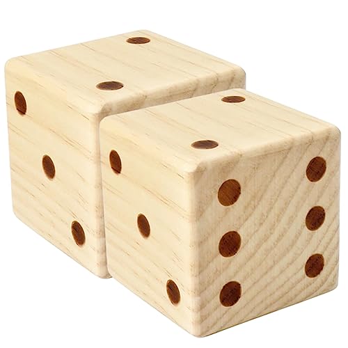 QUMIIRITY Holzwürfel Groß 7cm Spielwürfel Großes Holzwürfelset Würfeldekor Kinderlernspielzeug Große Würfel Für Partys von QUMIIRITY