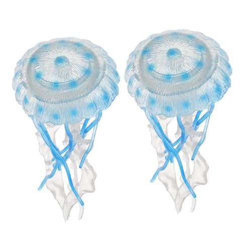 QUMIIRITY 2 Stücke Aquarium Ornament Quallen Künstliche Quallen Silikon Quallen Fisch Dekoration Meer Tier Ornament Quallen Spielzeug QUMIIRITY 2 Stücke Aquarium Ornament Quallen Künstliche Quallen Silikon Quallen Fisch Dekoration Meer Tier Ornament Quallen Spielzeug von QUMIIRITY