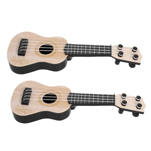 QUMIIRITY 2-teiliges Kinderspielzeug: Mini-Ukulele Für Kinderanfänger – Miniatur-4- -gitarrenmodell Für Kleinkinder, Pädagogisches Musikspielzeug Mit Tragbarer Funktion Zum Spielen Im von QUMIIRITY